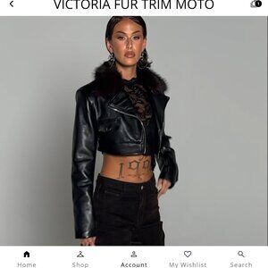AKIRA VICTORIA FUR TRIM MOTO Size MM